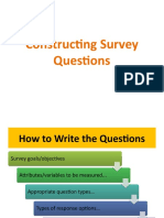 Constructing Survey Questions