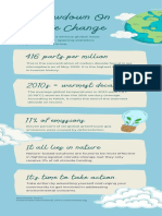 Blue Lined Climate Change Environment Infographic 
