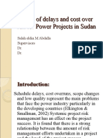 Framework For Risk Assessment For Power Projects in Sudan