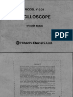 Hitachi v-209 Oscilloscope