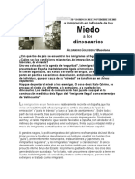 Goldberg Alejandro - La Inmigración en La España de Hoy - Miedo a Los Dinosaurios