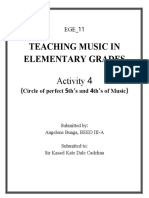 Teaching Music in Elementary Grades: 4 Activity