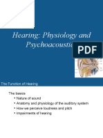 Hearing: Physiology and Psychoacoustics