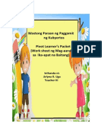 8.EPP Learner's Packet - Wastong Paraan NG Paggamit NG Kubyertos
