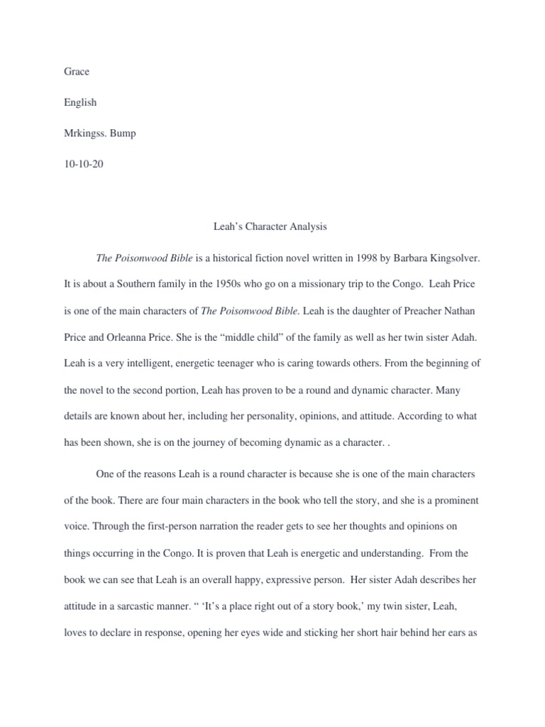 Leah Price: Character Analysis in Context | PDF | Religion And Belief