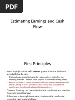 Estimating Earnings and Cash Flow