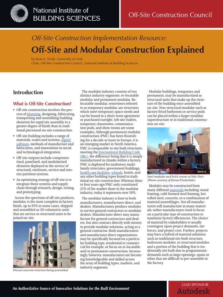Off-Site and Modular Construction Explained | PDF | Crane (Machine ...