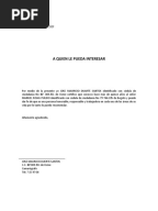 Carta Recomendacion Familiar