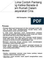 Berikan Lima Contoh Pantang Larang Ketika Berada Di