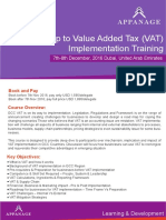 Roadmap To Value Added Tax (VAT) Implementation Training: Appanage