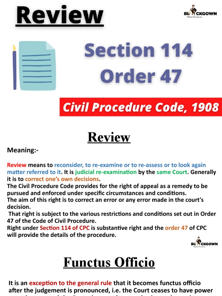 Civil Procedure Code, Review | PDF | Judgment (Law) | Legal Procedure