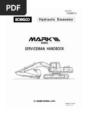 Sk60-220 Mark III Serviceman Hand Book-Kobelco-S7l00008e-1 | PDF