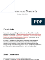 Constraints and Standards