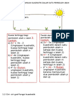 Bab 1 Fungsi Kuadratik Nota