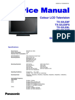 Схема и Сервис Мануал На Английском Panasonic TX-32le8f Шасси Glp23a Pcz0805037ce