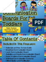 Communication Boards For Toddlers