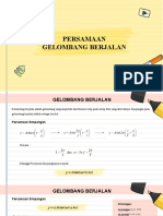 Persamaan Gelombang Berjalan