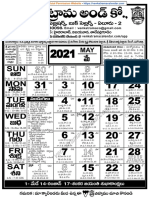 Telugu Calendar 2021 05