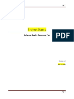 Project Name: Software Quality Assurance Plan