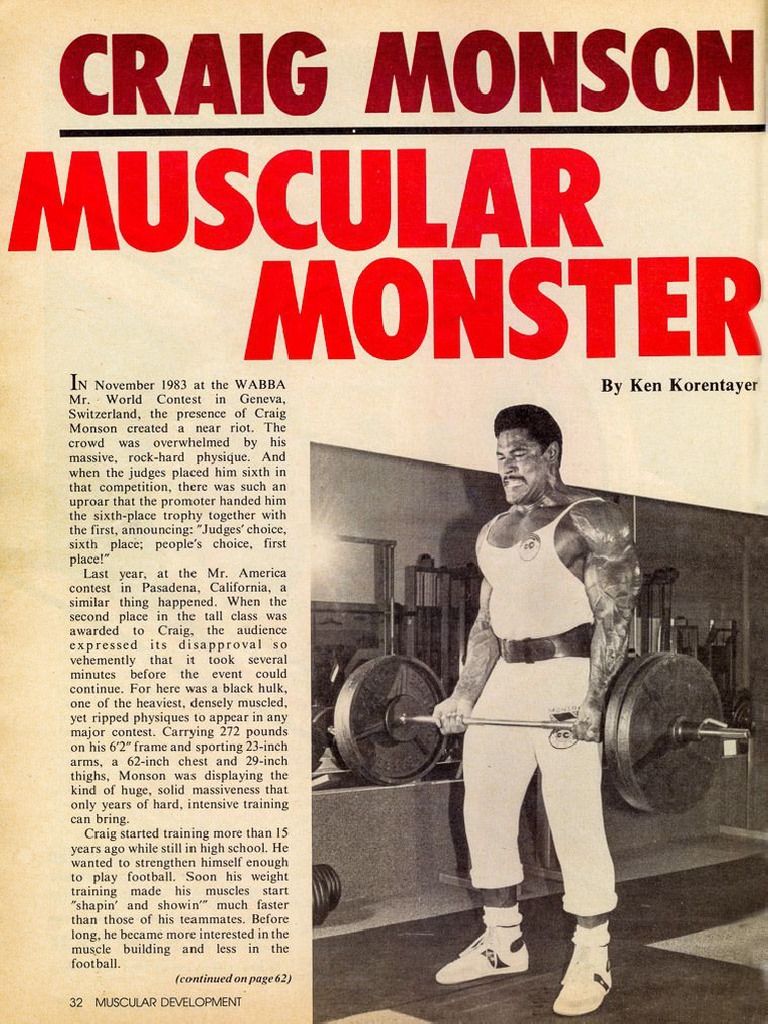 Craig Monson Workout PDF