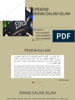 Urgensi Bisnis Islam Kelompok 1 Fix