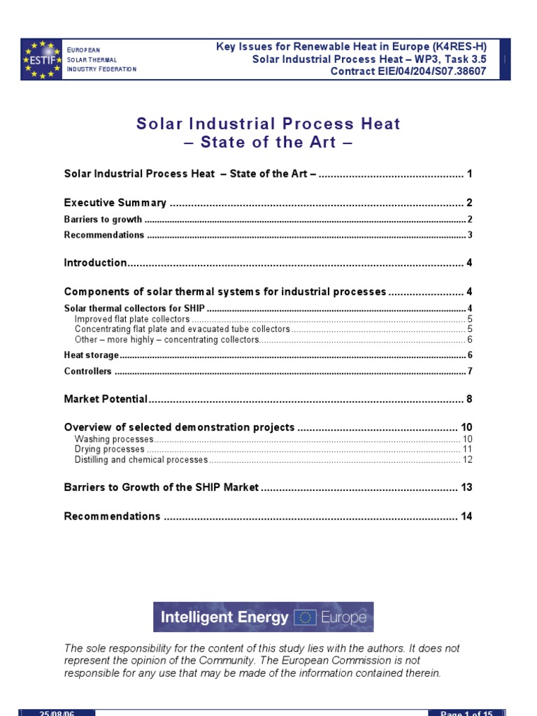 D23 Solar Industrial Process Heat | PDF | Solar Energy | Renewable Energy