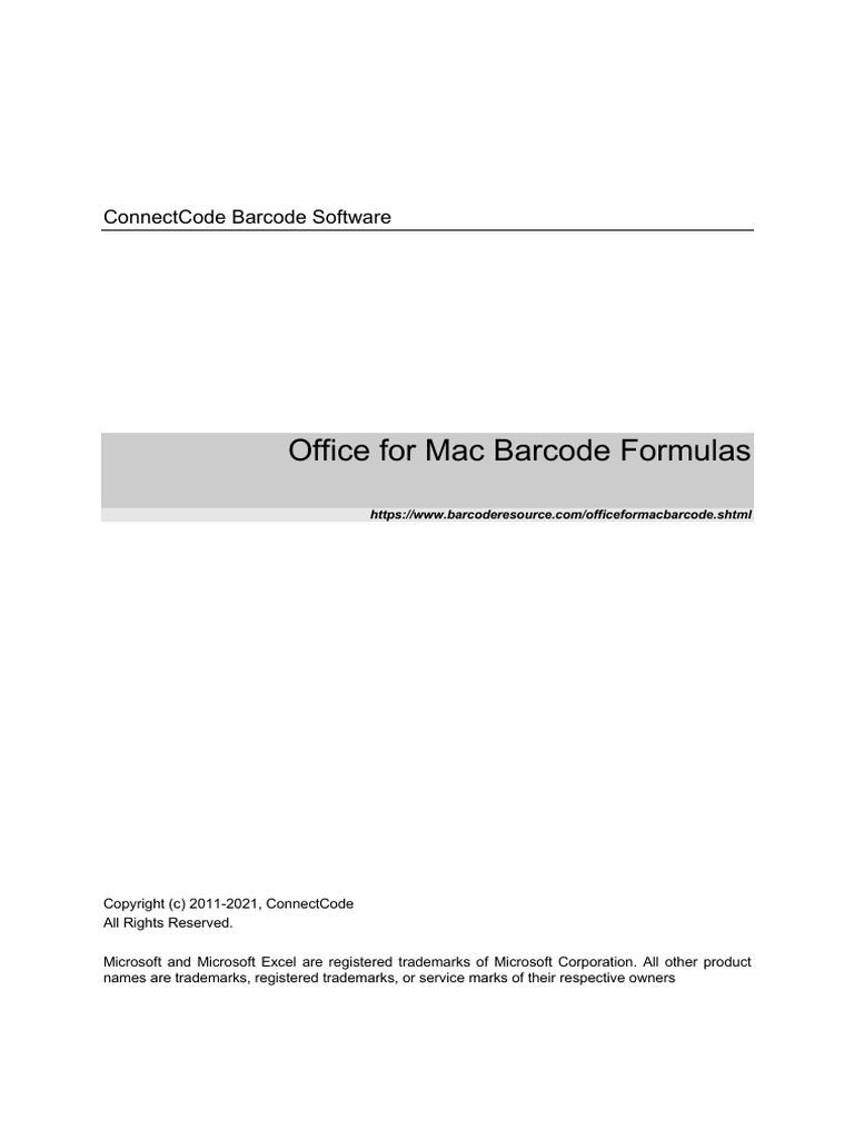 Creating Barcodes in Office | PDF | Parameter (Computer Programming ...