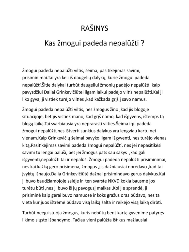Rašinys | PDF