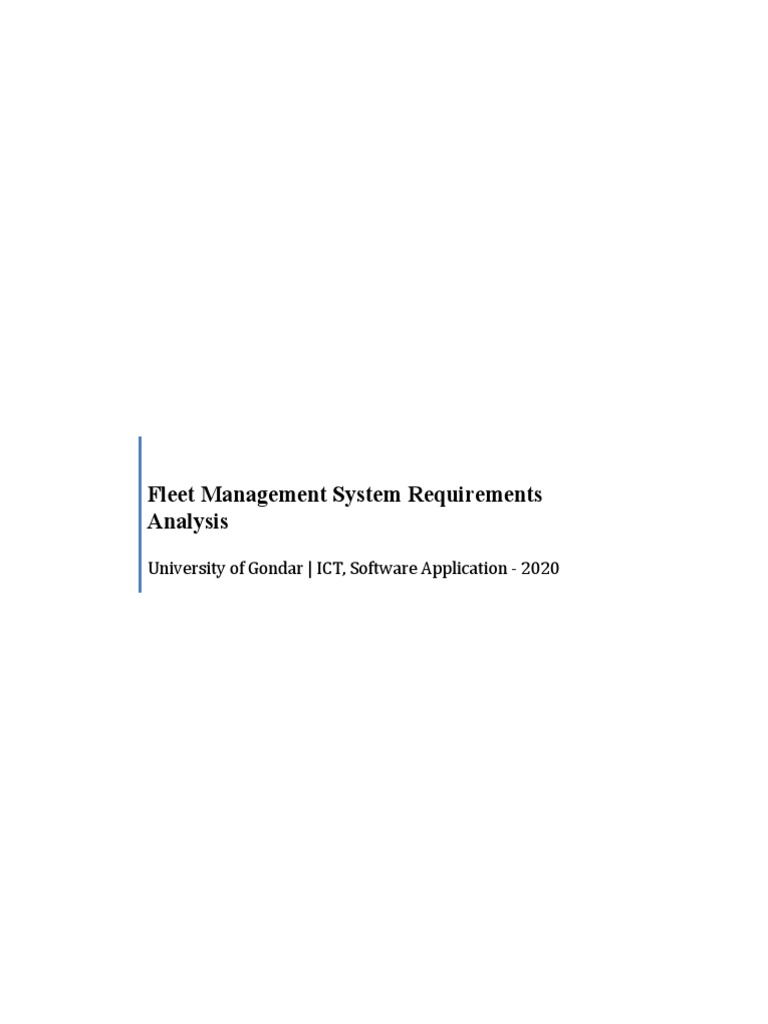 Fleet Management System PDF Global Positioning System System