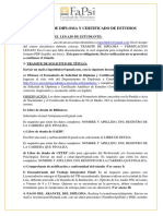 Instructivo Solicitud de Diploma y Certificado de Estudios. 11.2020