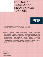 Kuliah 5 PENDEKATAN PERENCANAAN PANGAN DAN GIZI