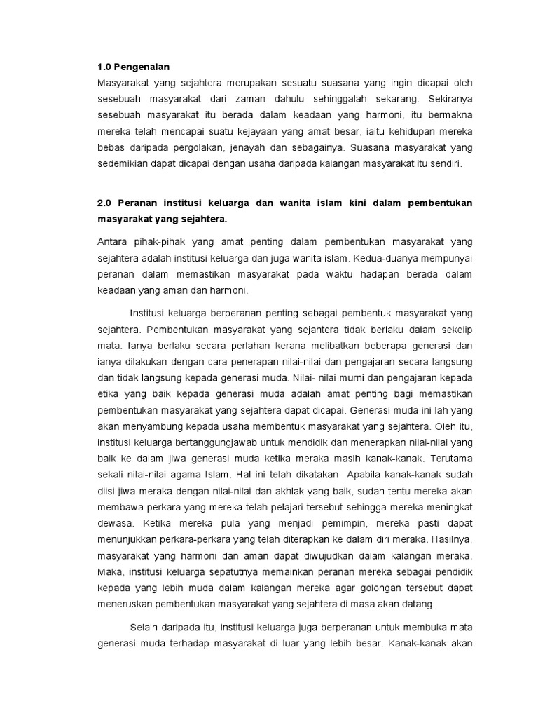 Peranan Institusi Keluarga dalam Islam | PDF