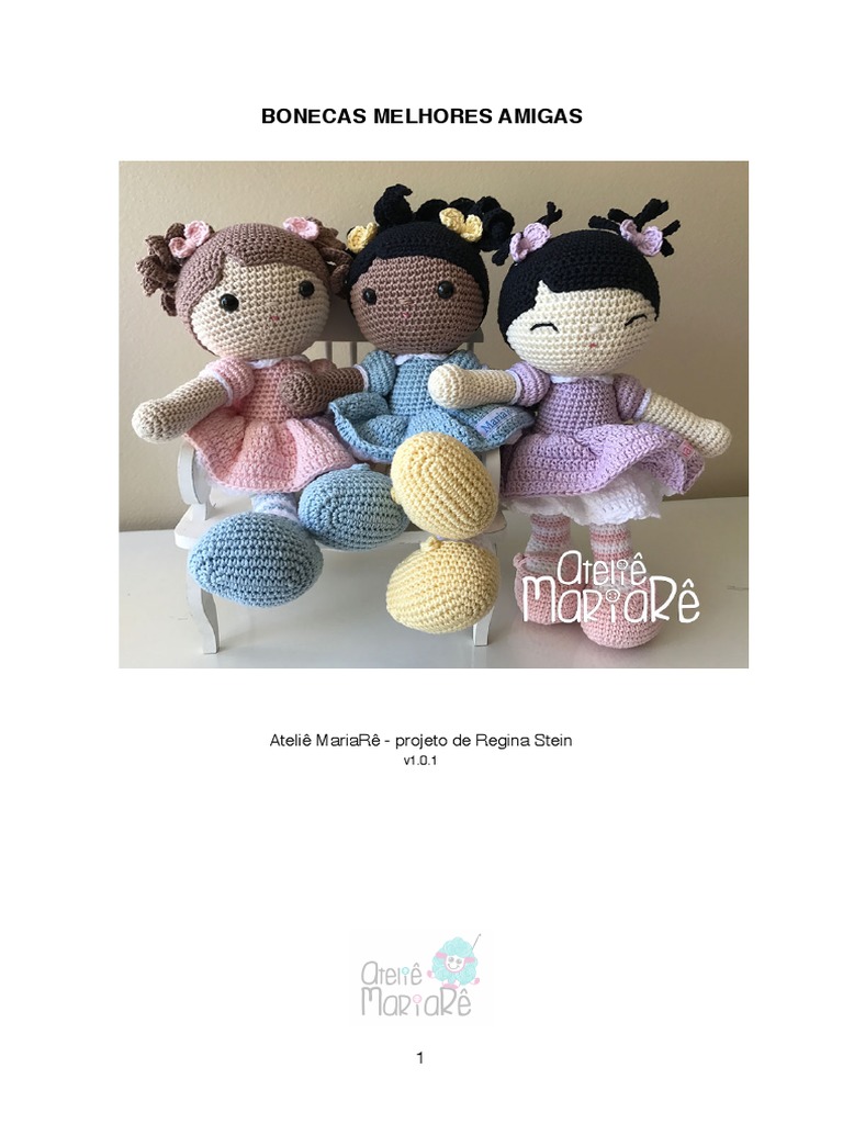 Receita Amigurumi Boneca (8) Tradução