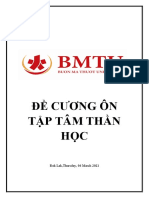 ĐỀ CƯƠNG TÂM THẦN HỌC