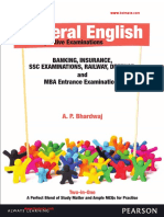 General English for Competitive Examinations Banking Insurance Ssc Exam Railway Defence Mba Entrance Exam Bdniyog.com