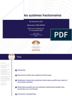 Présentation de Soutenance de Thèse Sur Le Contrôle Des Système Fractionnaires