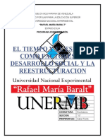 El tiempo y el espacio como factores del desarrollo social y la reestructuración histórica del espacio-tiempo en Venezuela