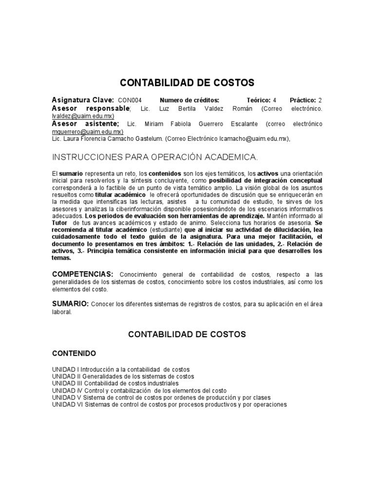 CONTABILIDAD DE COSTOS