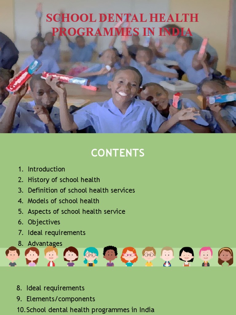 School Dental Health Programmes PDF Oral Hygiene Dentistry