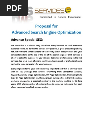 Advanced SEO Proposal