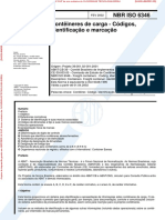 ABNT NBR ISO 6346 - Contêineres de Carga - Códigos, Identificação e Marcação