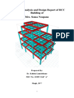 Structural Analysis and Design Report of RCC Building of Mrs. Soma Neupane
