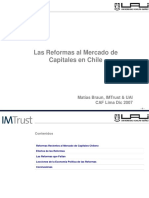 Las Reformas Al Mercado de Capitales en Chile