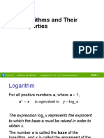 6.3 Logarithms and Their Properties: Slide 1