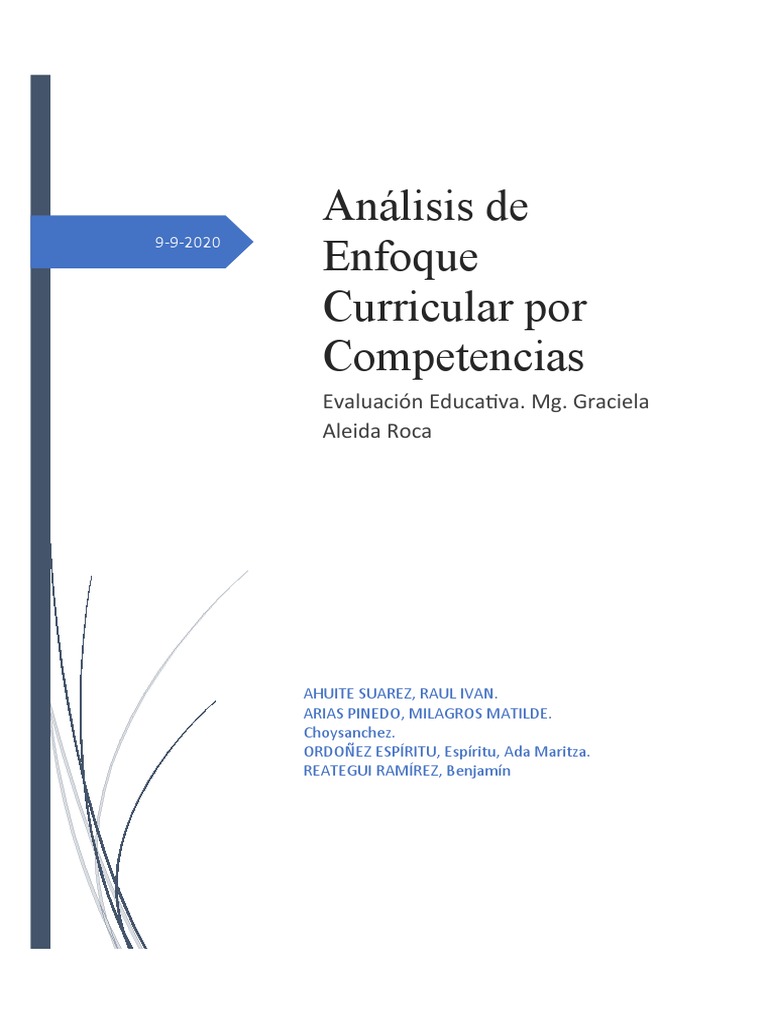 Análisis Del Curriculum | PDF | Plan de estudios | Educación primaria