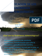 Clasificacion de Los Fenomenos Meteorologicos