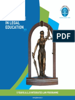 Fostering Excellence in Legal Education: 5 Year B.A.Ll.B Integrated Law Programme