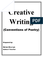Creative Writing: (Conventions of Poetry)