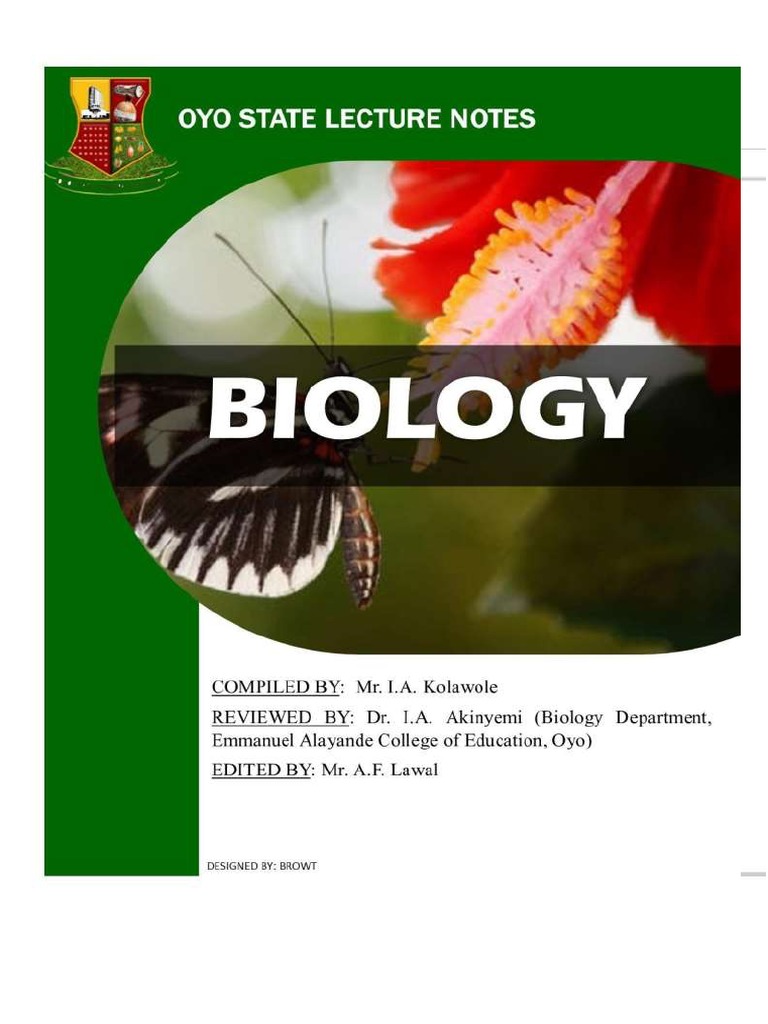 Latest Biology Ss1 | PDF | Osmosis | Cell (Biology)