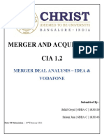 Merger and Acquisition. CIA 1.2docx